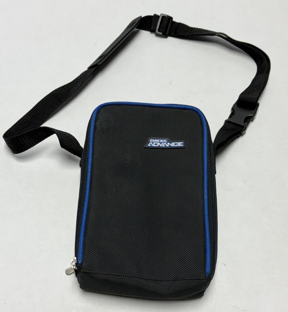 Nintendo Game Boy Advance Travel Carrying Canvas Case Bag Black Official